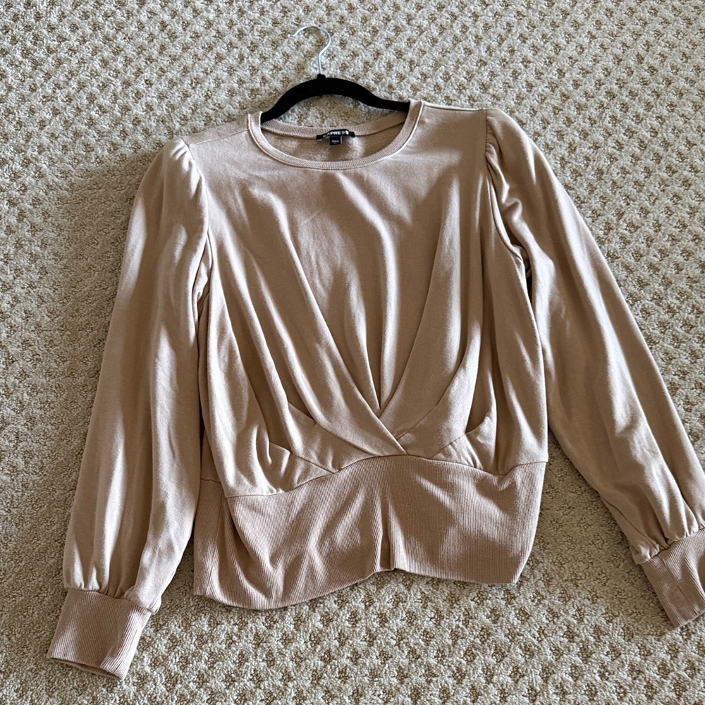 Express Taupe Women's Blouse